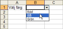 Exempel på hur en verifieringslista ser ut.